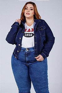 Jaqueta Jeans Plus Size Juveni