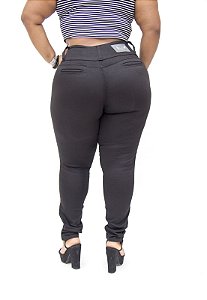 Calça Jeans Credencial Plus Size Skinny Dione Preta