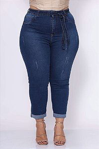 Calça Jeans Plus Size Capri Edizeuda