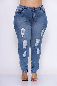 Calça Jeans Plus Size Skinny Jocenira