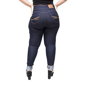 Calça Jeans Credencial Plus Size Skinny Laiz Azul