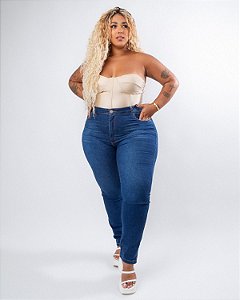 Calça Jeans Plus Size Reta Judinara