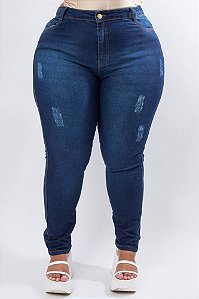 Calça Jeans Plus Size Skinny Izaquiel