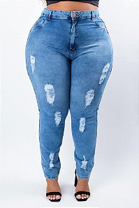 Calça Jeans Plus Size Skinny Rozany