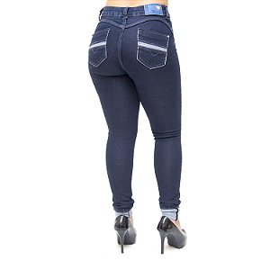 Calça Jeans Feminina Cheris Skinny Eveli Azul