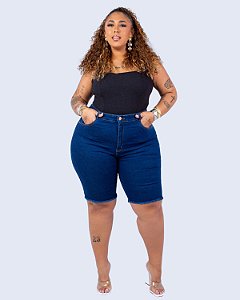 Bermuda Ciclista Jeans Plus Size Alaisie