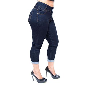 Calça Jeans Feminina Credencial Cropped Giani Azul