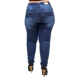Calça Jeans Credencial Plus Size Skinny Ariely Azul
