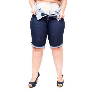 Bermuda Jeans Xtra Charmy Plus Size Ciclista Lidian