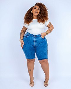 Bermuda Ciclista Jeans Plus Size Liegie