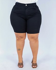 Bermuda Jeans Ciclista Plus Size Alcioni