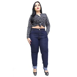 Calça Jeans Feminina Latitude Plus Size Skinny Aylla