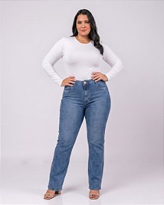 Calça Jeans Plus Size Reta Mariceu