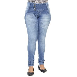 Calça Jeans Legging Credencial Levanta Bumbum com Elastano