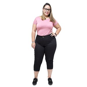 Calça Jeans Feminina Credencial Plus Size Cropped Tali