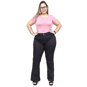 Calça Jeans Feminina MC2 Plus Size Flare Jizaelia