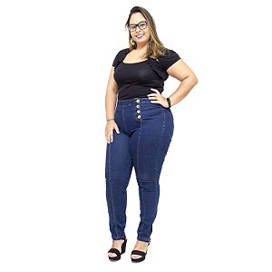 Calça Jeans Feminina Cambos Plus Size Skinny Nagilla