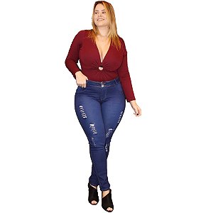 Calça Jeans Credencial Plus Size Skinny Francimara