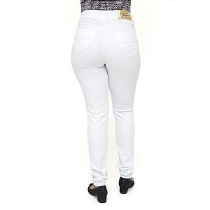 Calça Jeans Feminina Legging Cheris Hot Pant Cintura Alta