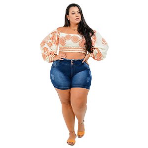 Shorts Jeans Potencial Plus Size Eliosmara