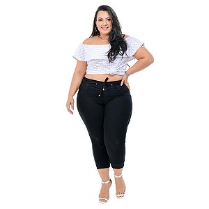 Calça Jeans Latitude Plus Size Jogger Doreane