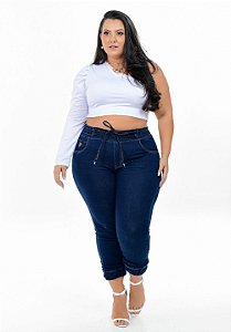 Calça Jeans Xtra Charmy Plus Size Jogger Layde