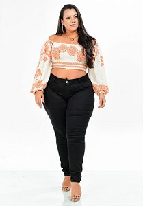 Calça Jeans Potencial Plus Size Skinny Vanilce