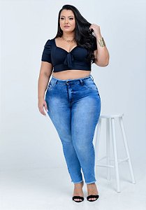 Calça Jeans Helix Plus Size Cigarrete Silvanir