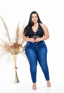 Calça Jeans Latitude Plus Size Skinny Lucine