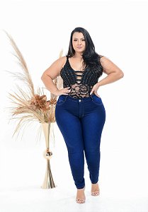 Calça Jeans Latitude Plus Size Skinny Deuzuita