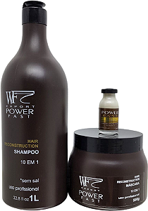 Kit Reconstrução Power Fast Sh Masc Ampola 1562ml WF