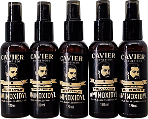 Kit 5 Tonicos Aminoxidyl Crescimento Capilar 600ml Cavier