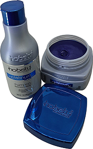 Kit Platinum Shampoo 300ml - Máscara 300g Hobety