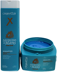 Kit Shampoo 300ml  Mascara 300g Segredo Dos Mares Dexvitta