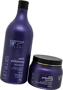 Kit Matizador Shampoo 1 L Mascara 500g Jet Silver WF