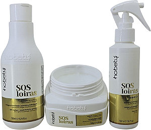Tratamento SOS Loiras Sh 300ml Mas 300g Leav In 150ml Hobety