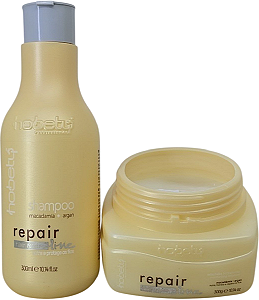 Kit Tratamento Repair Line Shampoo 300ml Mascara 300g Hobety