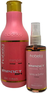 Kit Hidratante Sh 300ml Leav 60ml Impact Morango Hobety