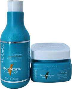 Kit Tratamento Hidratante Mar Morto Sh 300ml Mas 300g Hobety
