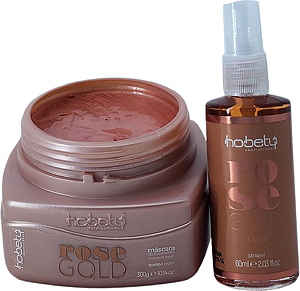 Tratamento Hidratante Masc 300g Finalizador 60ml Rose Gold