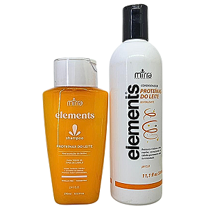 Kit Mirra Elements Proteínas Do Leite Shampoo + Condicionador