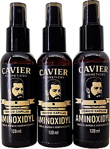 Kit 3 Tonicos Crescimento Fortificante Capilar 360ml Cavier