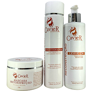 Kit CavieR Reconstrução Máscara Condicionador E Leave-on