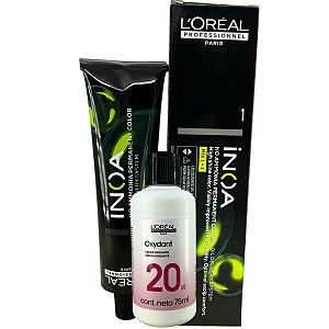 Kit Coloração L'Oréal Inoa Sem Amônia + Oxidante 20 Vol 75ml