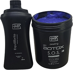 Kit Prof Hairs Company Shampoo Equilíbrio E Botox S.O.S 1kg