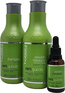 Kit Tratamento Antiqueda Shampoo - Emulsão - Extrato Hobety