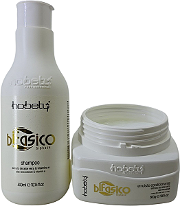 Kit Hobety Bifasico Shampoo 300ml Mascara 300g Aloe Vera