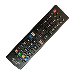 Controle Universal para TV LCD LED Smart com botão Netflix Youtube 3D