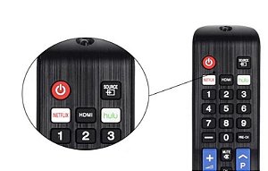 Controle Para Smart Tv Sansung Aa59-00594a Aa59-00581a