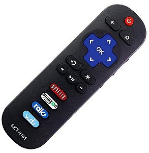 Controle Remoto P/ Smart Tv Tcl Com Botões Netflix Amazon Rdio Vud